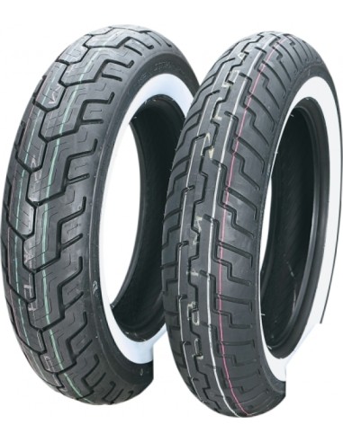 DUNLOP 130/90 -16 67H D404 WWW  F TT (BANDA BLANCA)