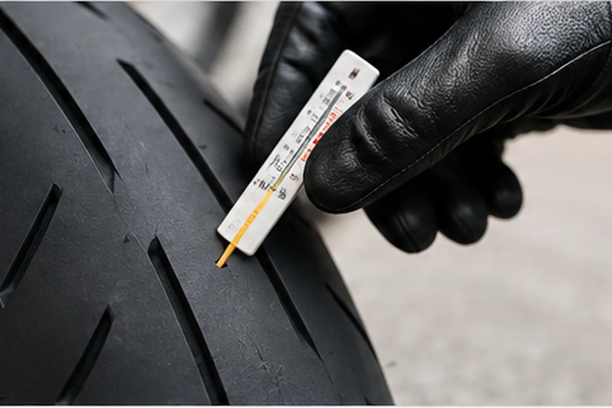 Controllo dell'usura del battistrada di uno pneumatico moto