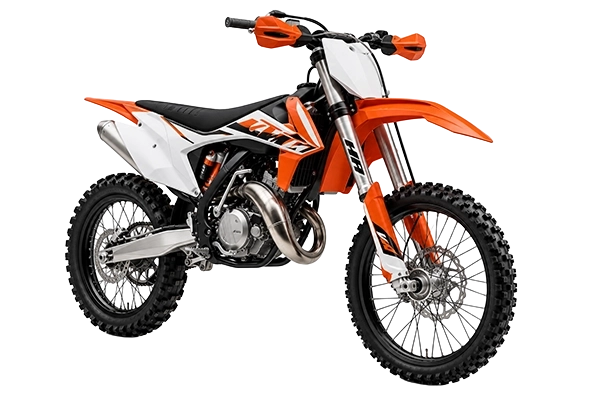 Moto da motocross arancione per pneumatici motocross