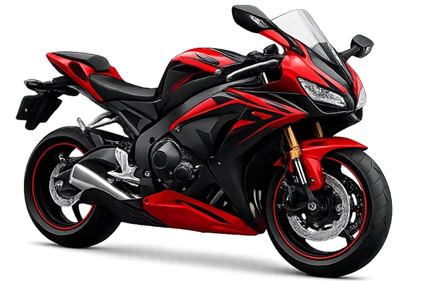 Moto sportiva per pneumatici sportivi