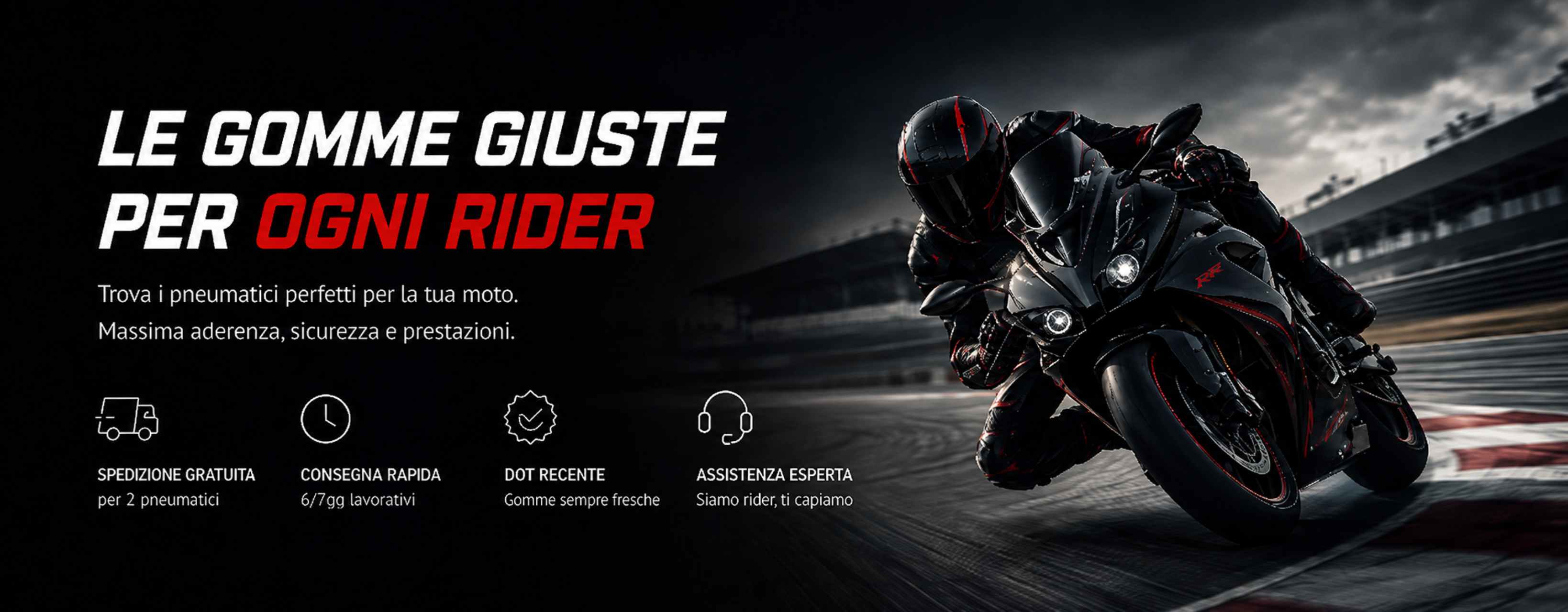 Pneumatici online per ogni rider